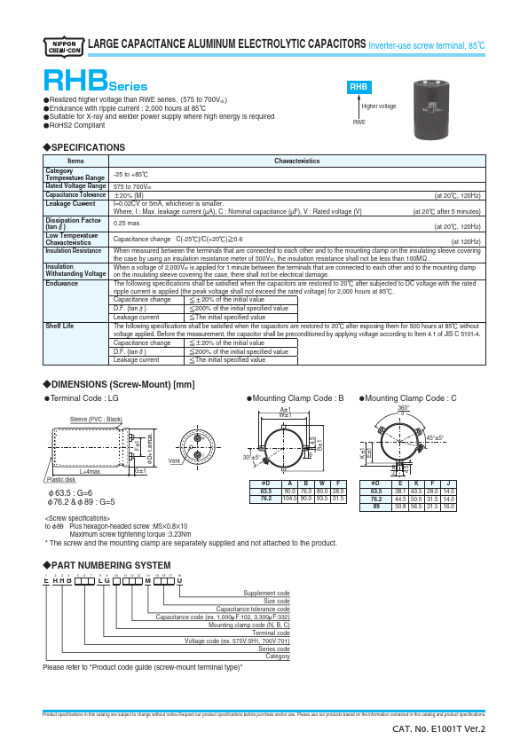 <?=ERHB631LGC272MFA0U?> डेटा पत्रक पीडीएफ