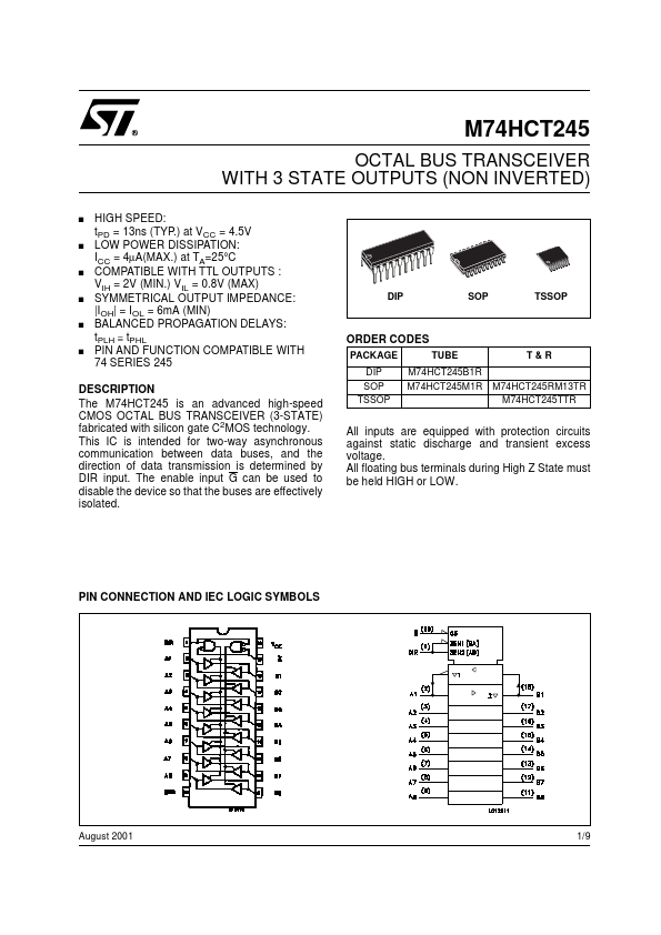 M74HCT245 ST Microelectronics