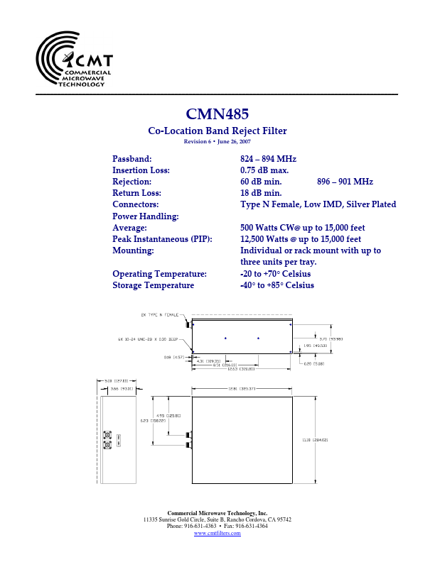 <?=CMN485?> डेटा पत्रक पीडीएफ