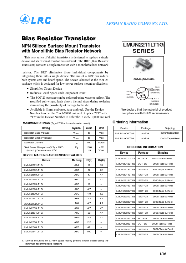 LMUN2215LT1G