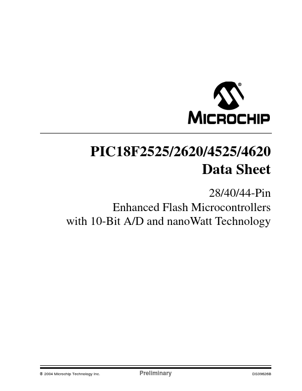PIC18LF2525 Microchip Technology
