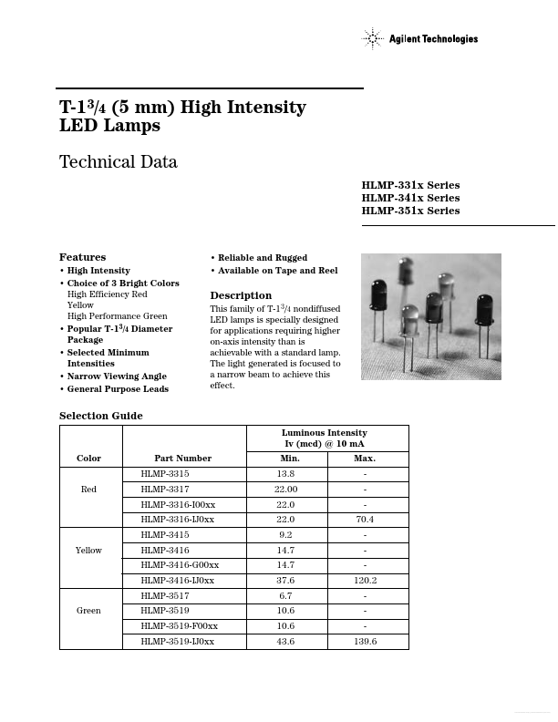 HLMP-3517 Agilent