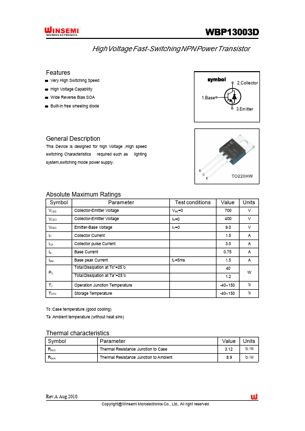 WBP13003D