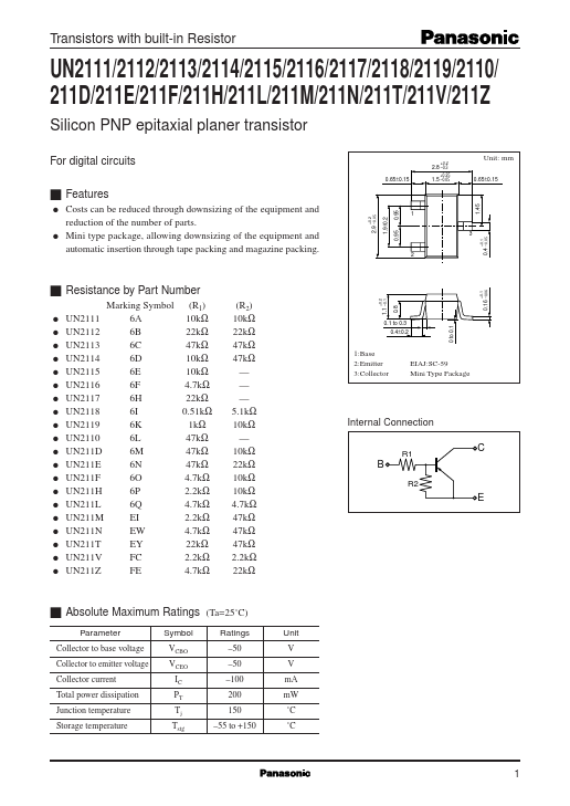 UN211M Panasonic Semiconductor