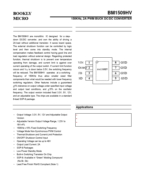 <?=BM1509HV?> डेटा पत्रक पीडीएफ
