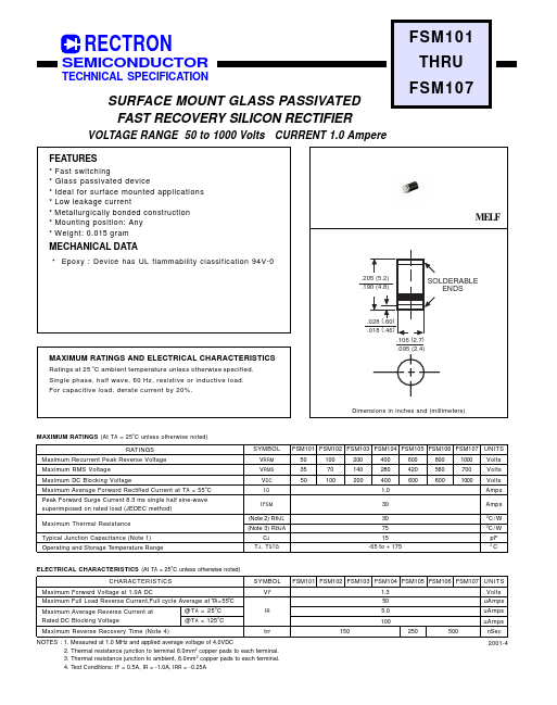 FSM102 Rectron Semiconductor