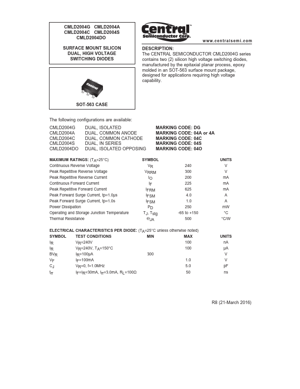 CMLD2004DO Central Semiconductor