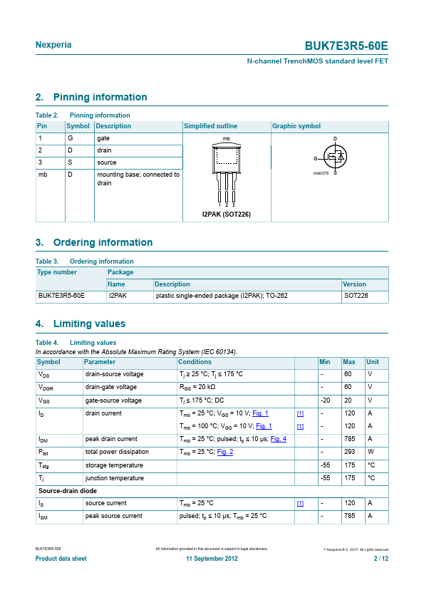 BUK7E3R5-60E