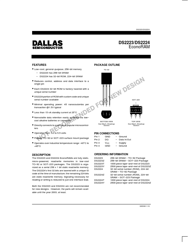 DS2223 Dallas Semiconducotr