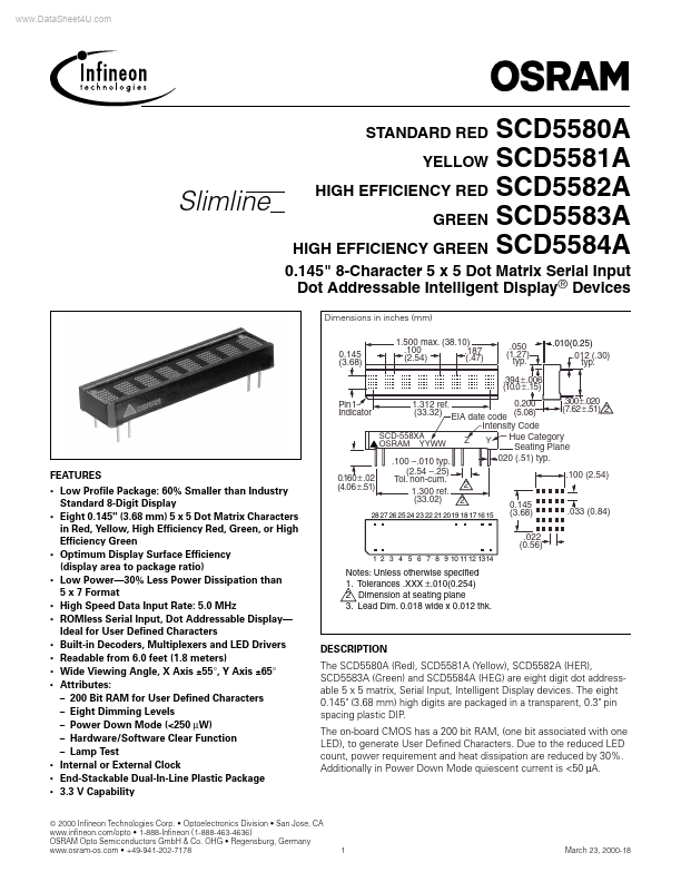 SCD5580A Infineon Technologies