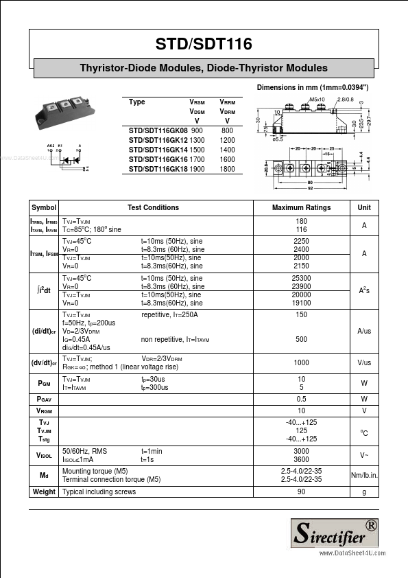 STD116GKxx