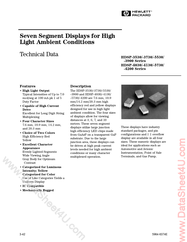 <?=HDSP-4205?> डेटा पत्रक पीडीएफ