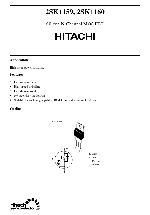 2SK1160 Hitachi Semiconductor