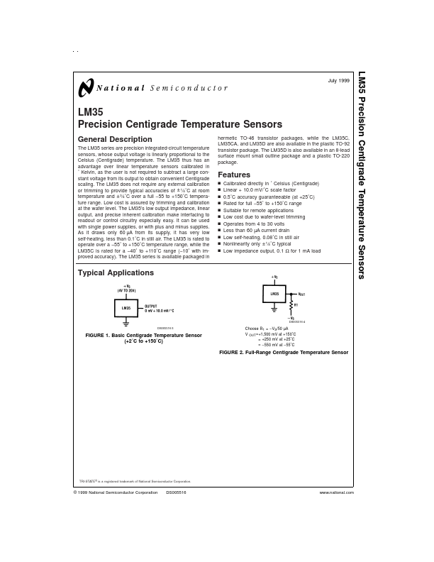 LM35 National Semiconductor