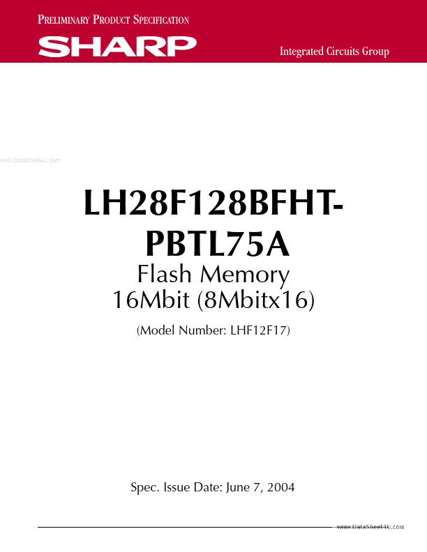 LH28F128BFHT-PBTL75A