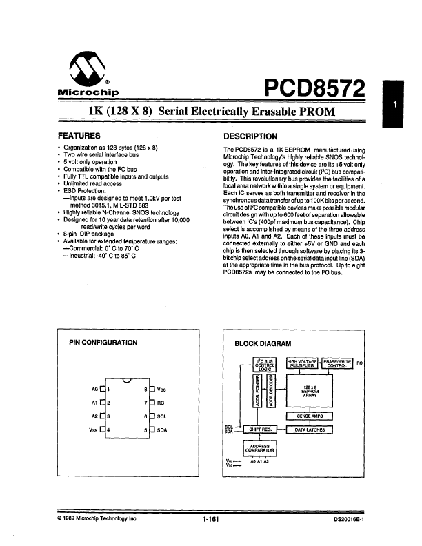 <?=PCD8572?> डेटा पत्रक पीडीएफ