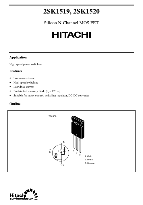 2SK1520 Hitachi Semiconductor