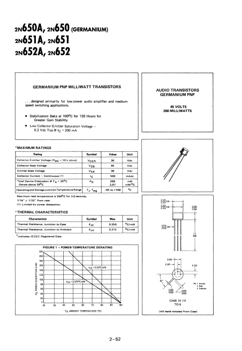 2N652 Motorola