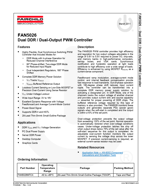 FAN5026 Fairchild Semiconductor