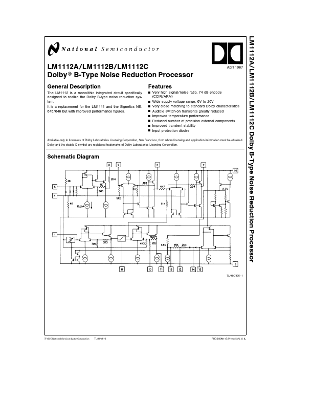 LM1112B National Semiconductor
