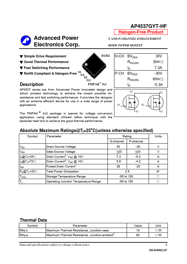 AP4537GYT-HF