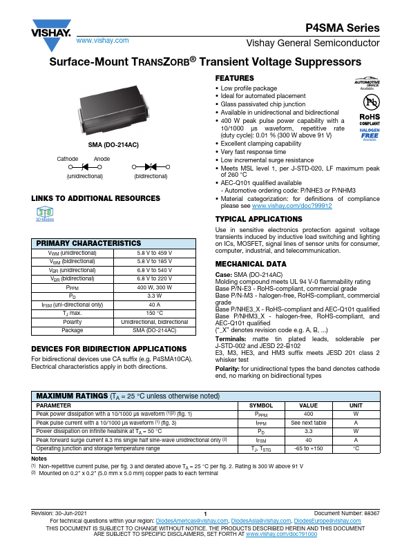 P4SMA180A