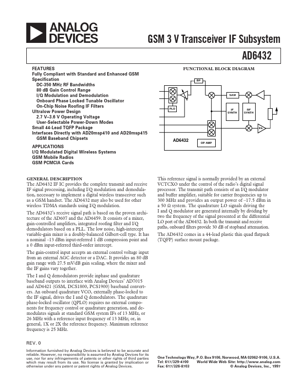 AD6432 Analog Devices