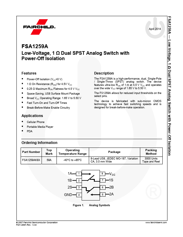 FSA1259A Fairchild Semiconductor