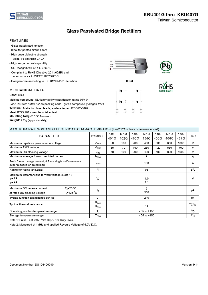 KBU401G