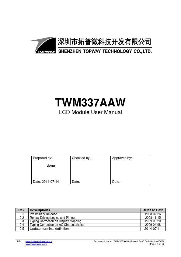 TWM337AAW TOPWAY