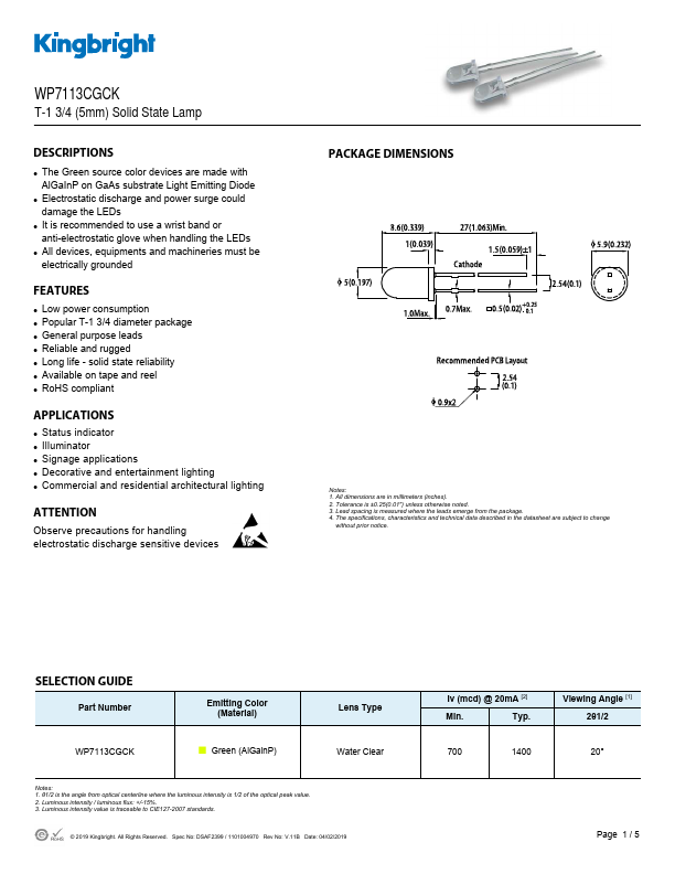 WP7113CGCK