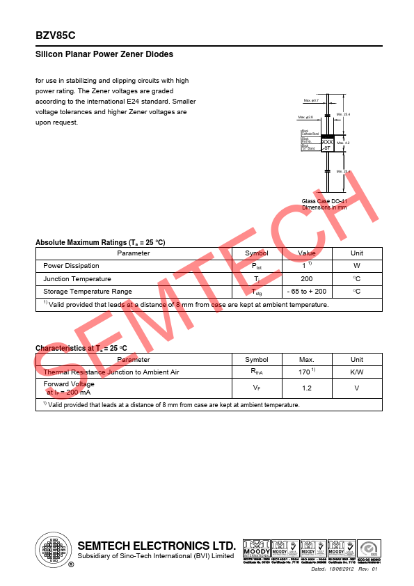 BZV85C7V5 SEMTECH