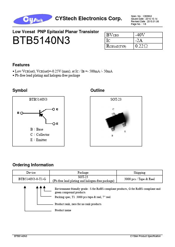 <?=BTB5140N3?> डेटा पत्रक पीडीएफ