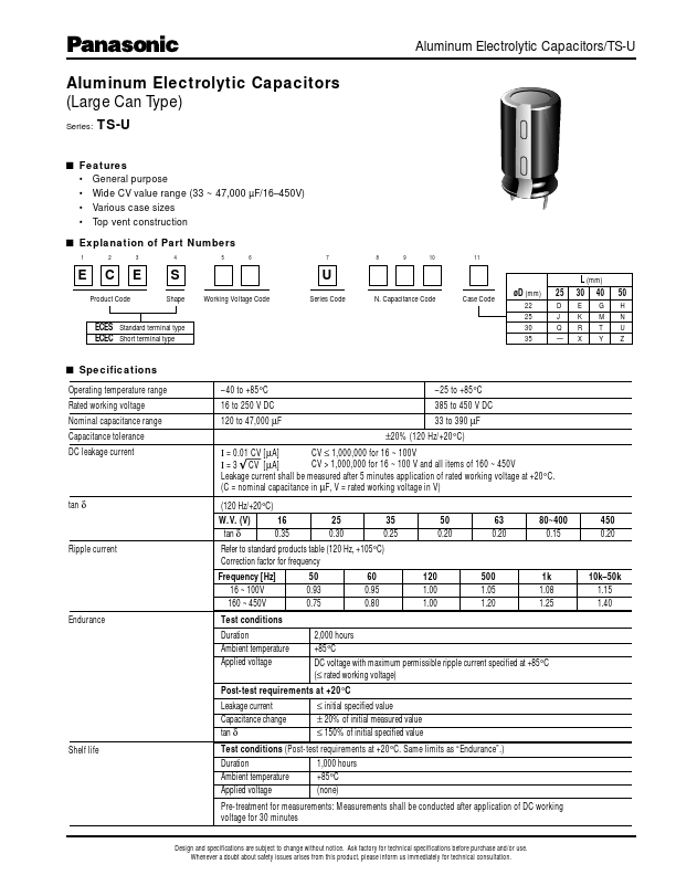 ECES1KU472Y Panasonic