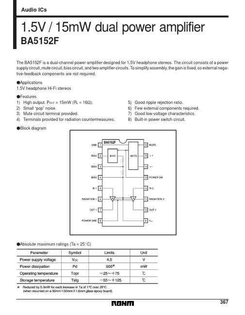 <?=BA5152F?> डेटा पत्रक पीडीएफ