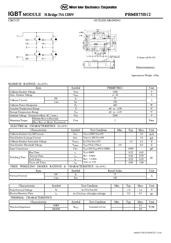 <?=PBMB75B12?> डेटा पत्रक पीडीएफ