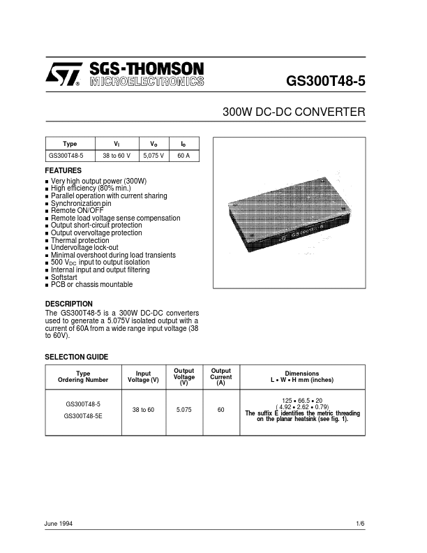 GS300T48-5 STMicroelectronics