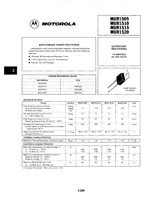 MUR1515 Motorola