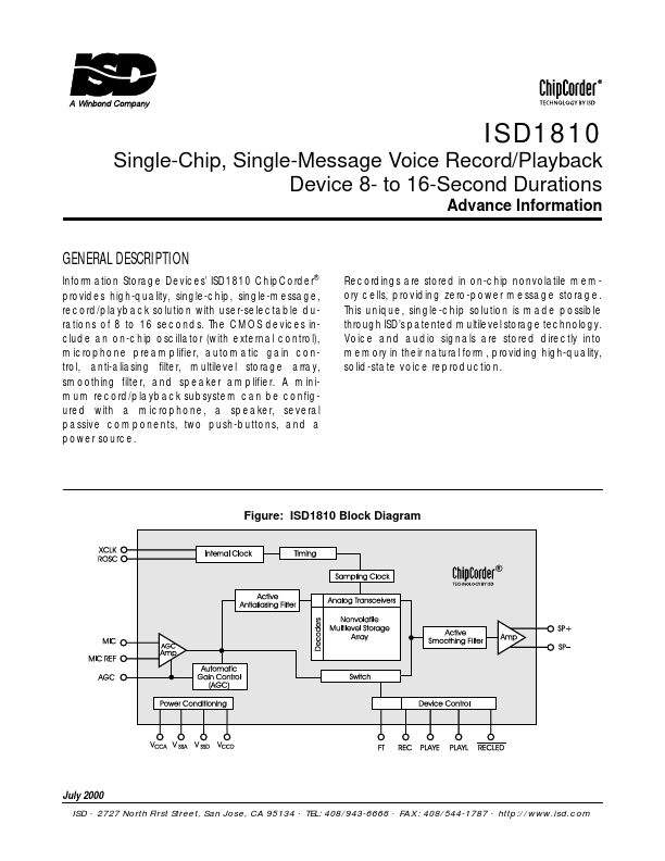 ISD1810P ISD