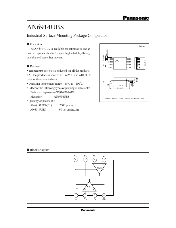AN6914UBS Panasonic Semiconductor