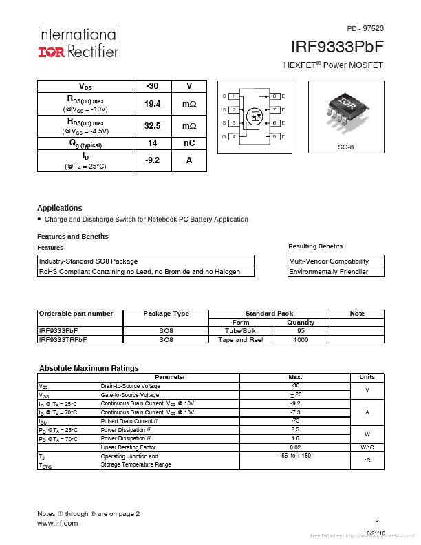 IRF9333PBF