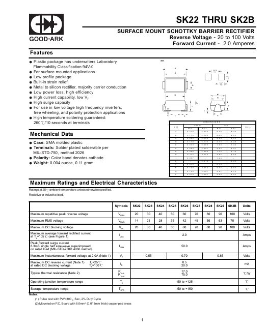 SK28 GOOD-ARK Electronics