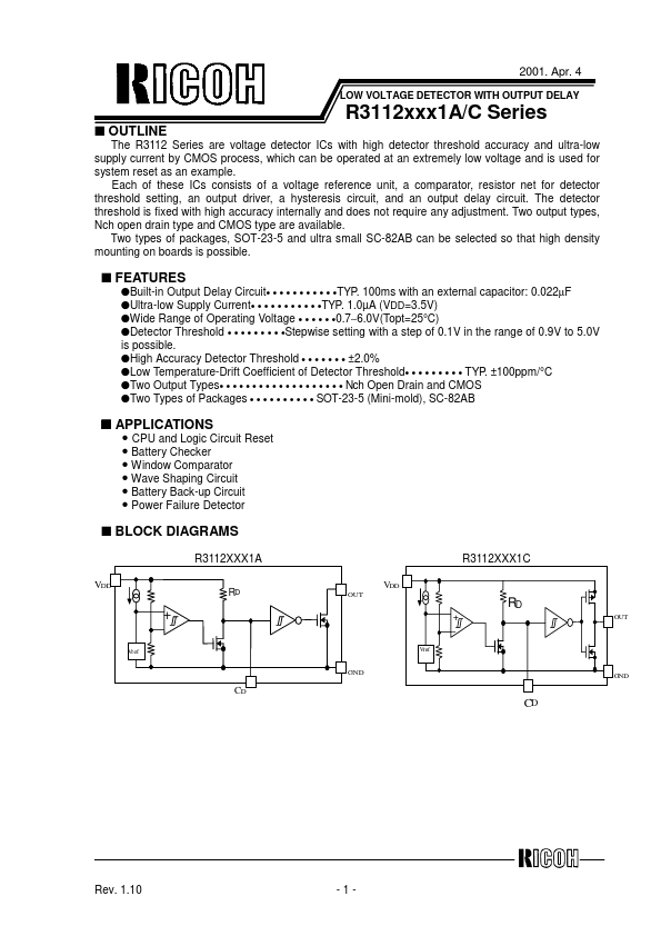 R3112Q451C-TR RICOH electronics devices division