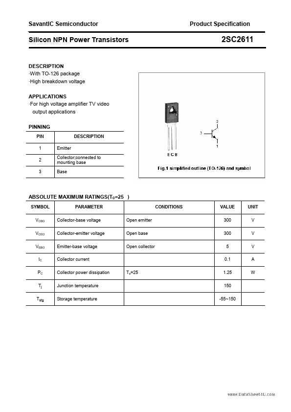 2SC2611 SavantIC
