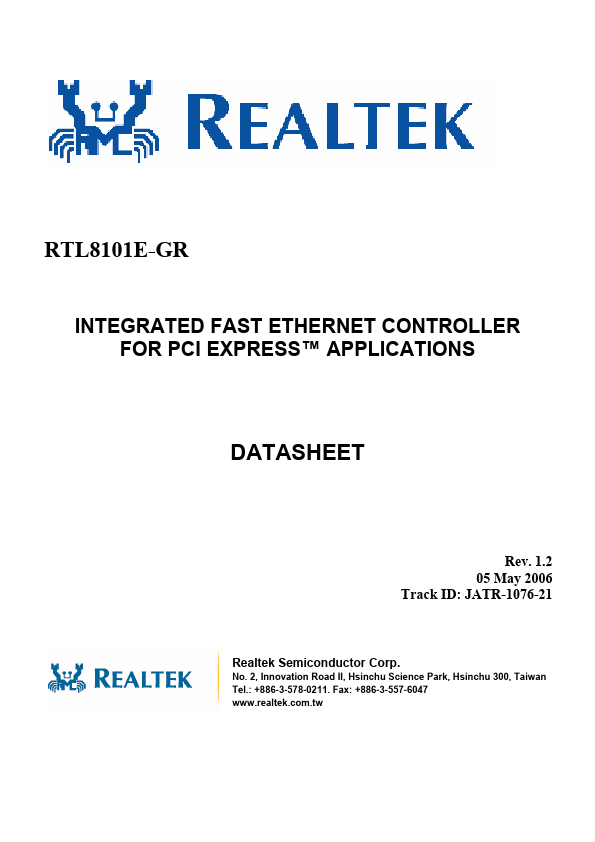 RTL8101E-GR Realtek Microelectronics