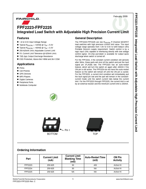 FPF2225 Fairchild Semiconductor