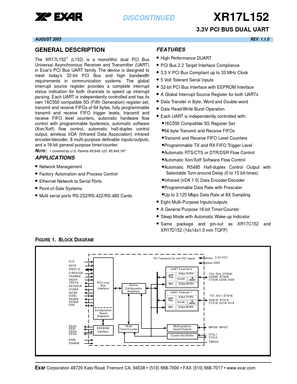 XR17L152