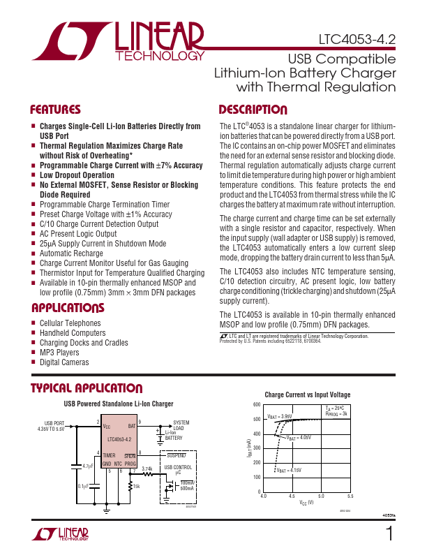 LTC4053-4.2 Linear Technology