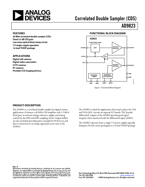 AD9823 Analog Devices