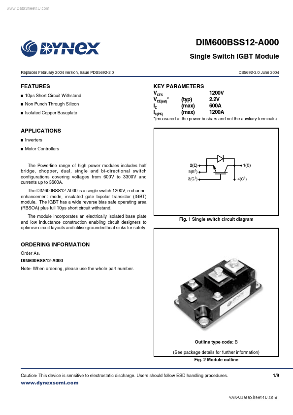 <?=DIM600BSS12-A000?> डेटा पत्रक पीडीएफ